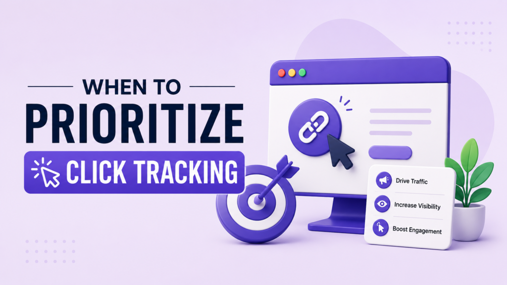 When to prioritise click tracking