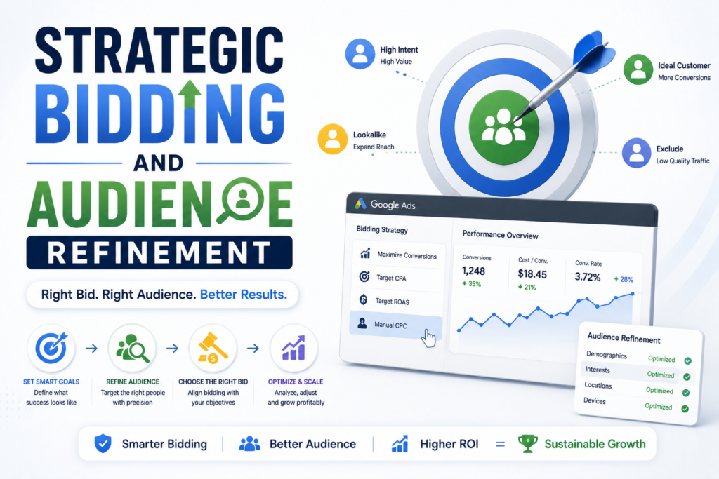 Strategic bidding and audience refinement