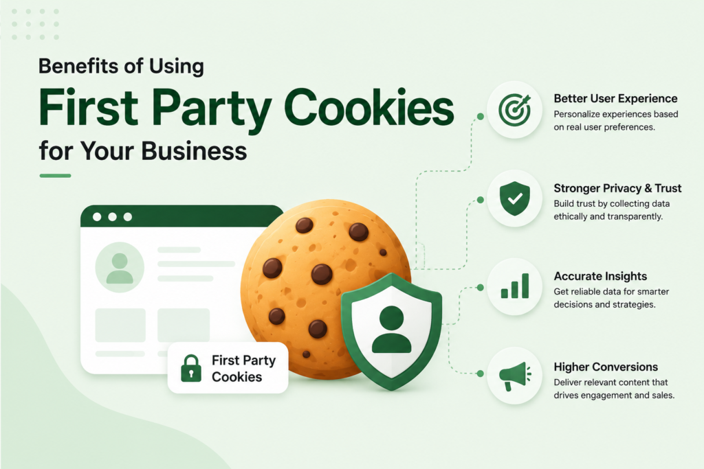 Benefits of first party cookies