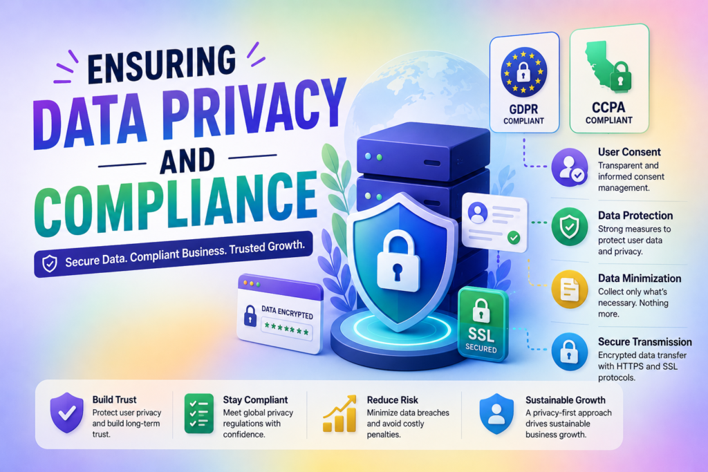 Ensuring postback url data privacy and compliance