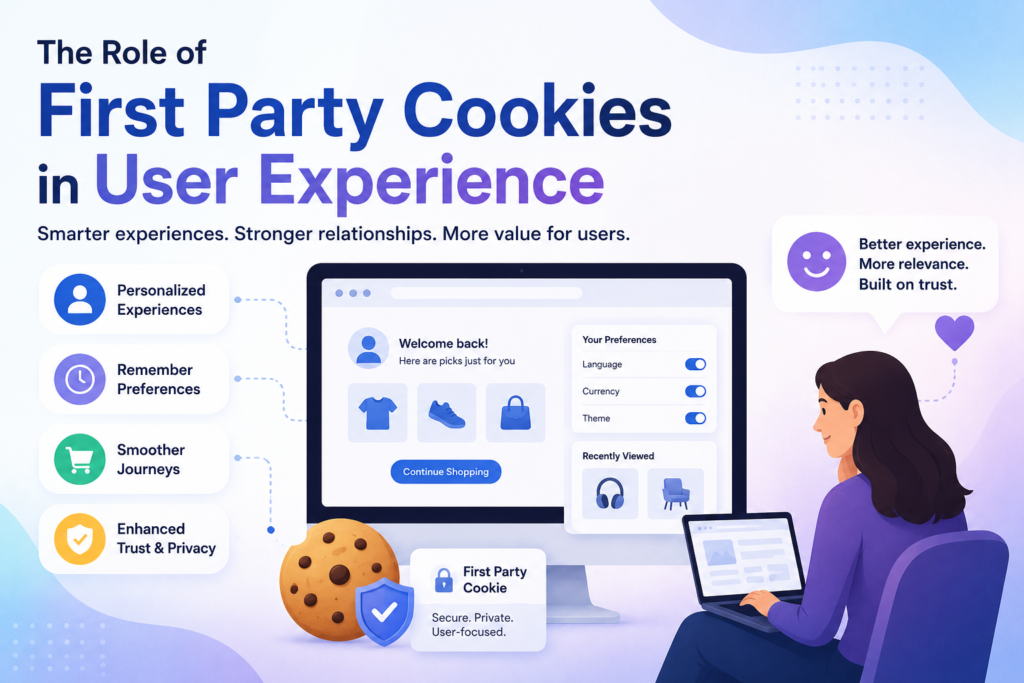 First party cookies enhancing user experience