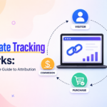 How affiliate tracking works infographic