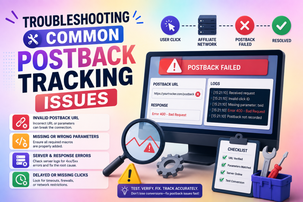 postback tracking issues