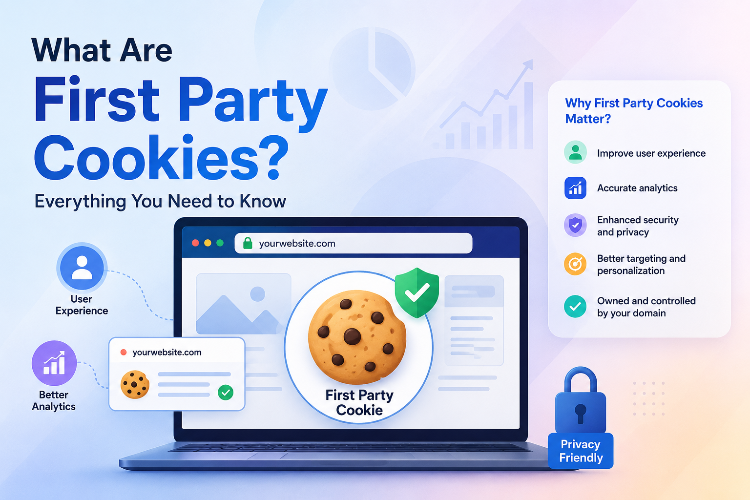 What are first party cookies?